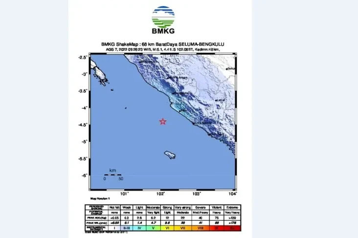 Gempa Magnitudo 5,1...
