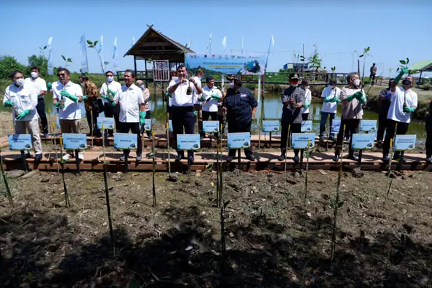 Tiga Menteri Ikut Penanaman...