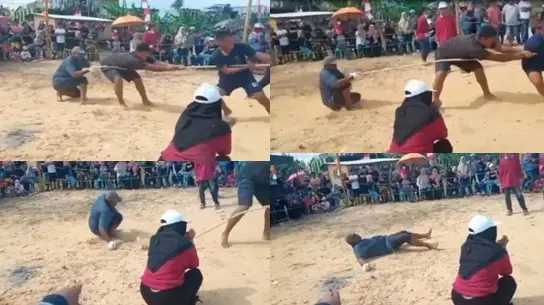 Detik-detik Pria Nunukan...