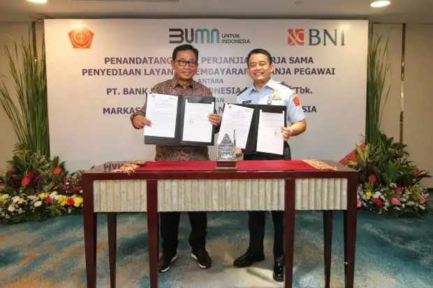 BNI Fasilitasi TNI Bayar...