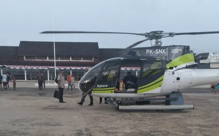 Helikopter yang Ditumpangi...