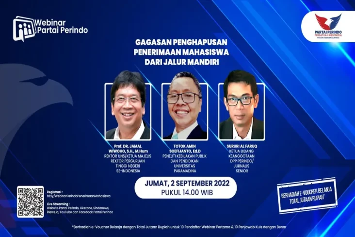 Besok, Webinar Partai...