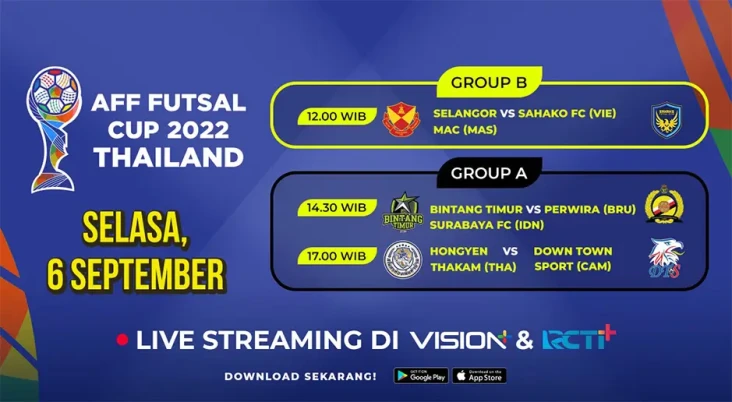 Jadwal dan Link Live...