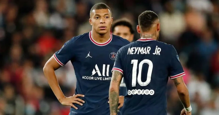 Neymar dan Kylian Mbappe...