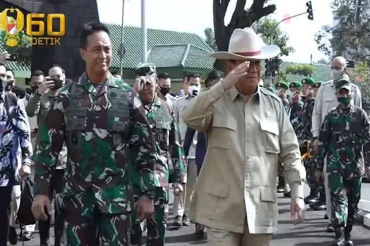 Menhan Prabowo dan Jenderal...
