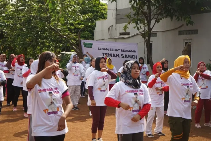 Teman Sandi Gelar Senam...