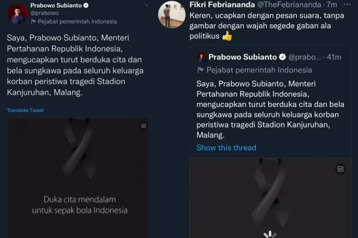 Warganet Puji Cara Prabowo...