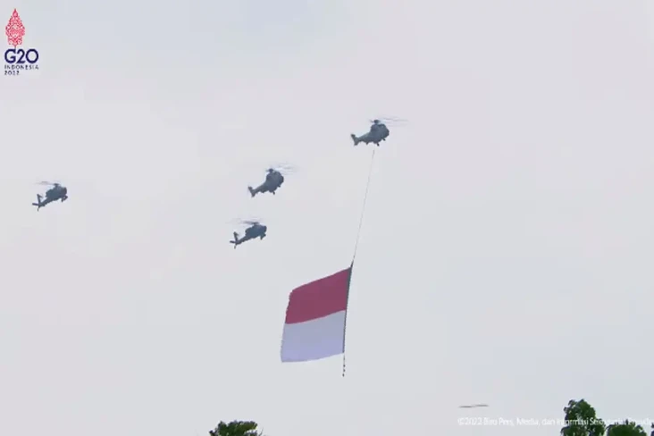 HUT ke-77 TNI, Bendera...