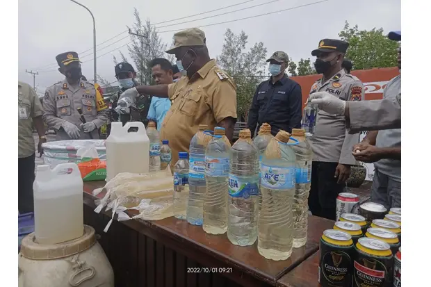 Polres Asmat Musnahkan...