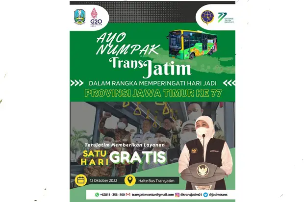 HUT ke-77 Jawa Timur,...
