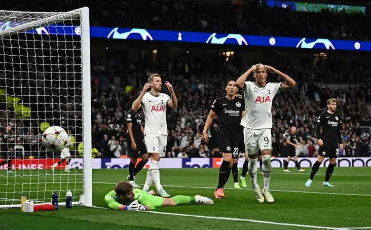 Hasil Tottenham vs Eintracht...