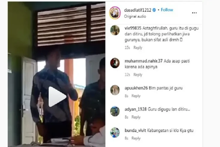 Viral, Guru Tendang...