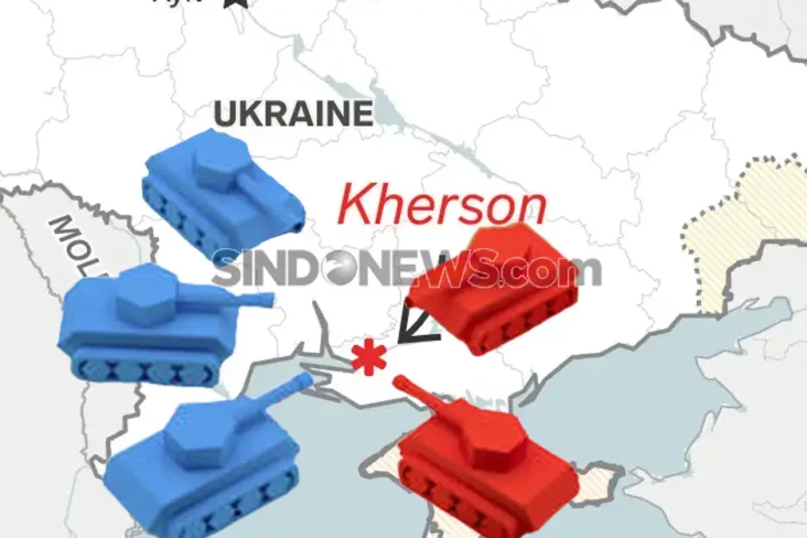 Pasukan Rusia dan Ukraina...