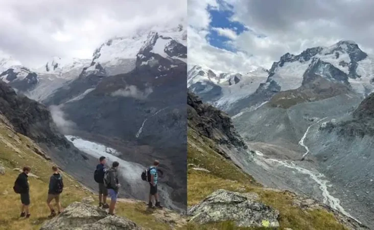 Gletser Pegunungan Alpen...