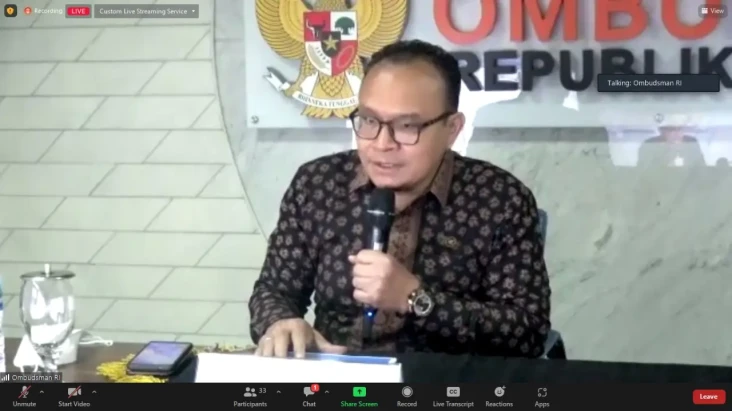 Ombudsman RI Desak Kemenkes...