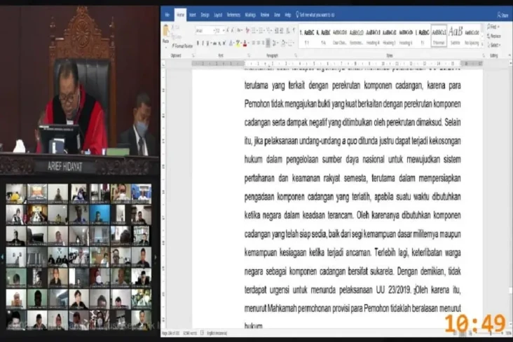 MK: Tidak Terdapat Urgensi...