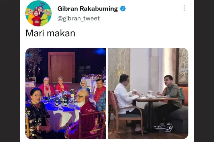 Gibran Unggah Foto Semeja...