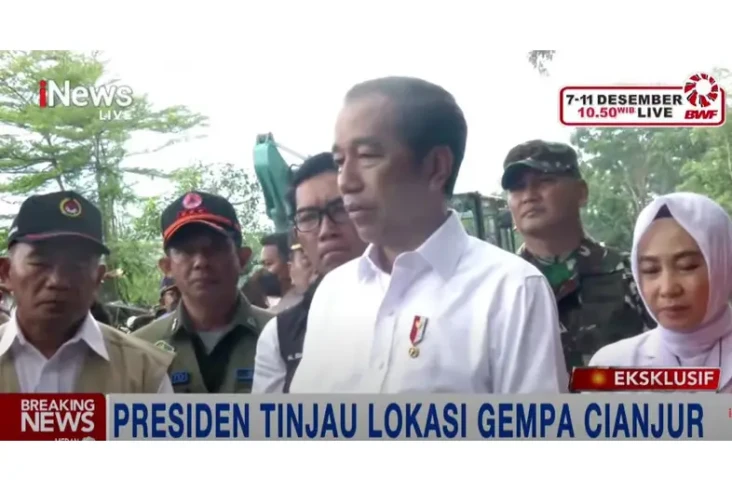 Gempa Cianjur, Jokowi...
