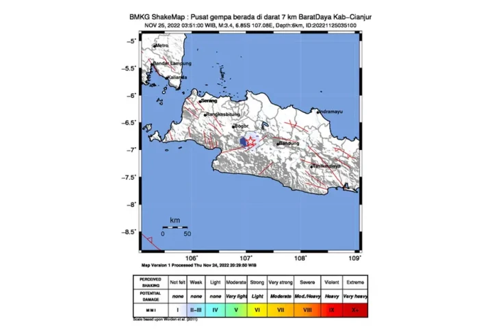 Gempa Susulan 4,1 Magnitudo...