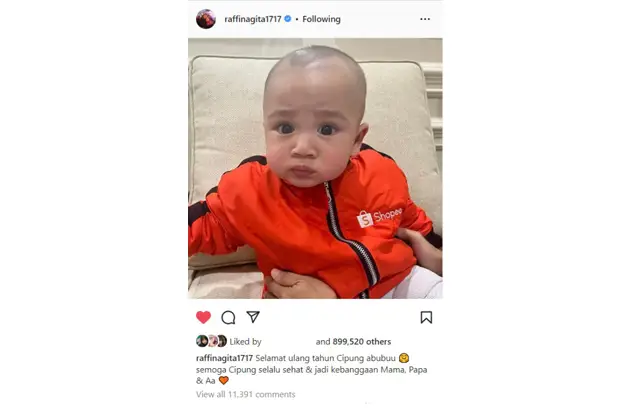 Rayyanza Cipung Rayakan...