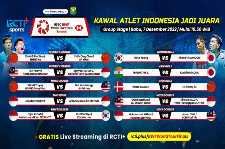 Live Streaming BWF World...