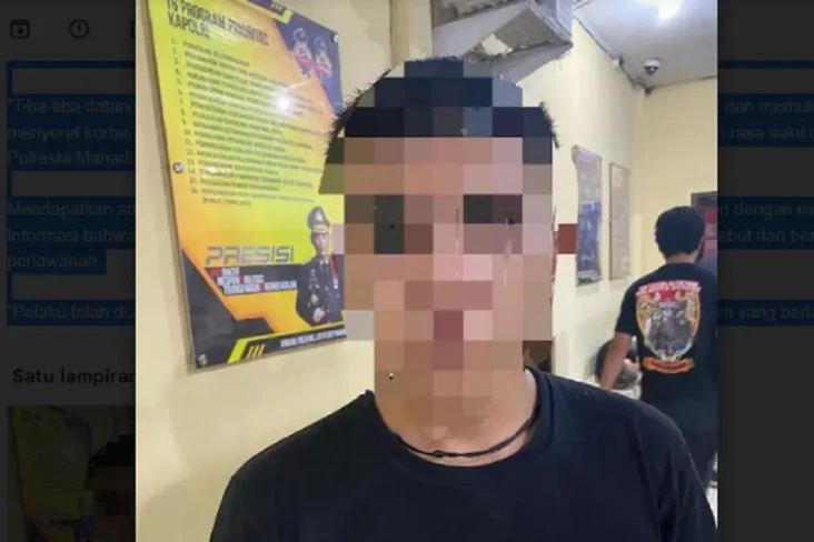 Pria Mabuk di Manado...