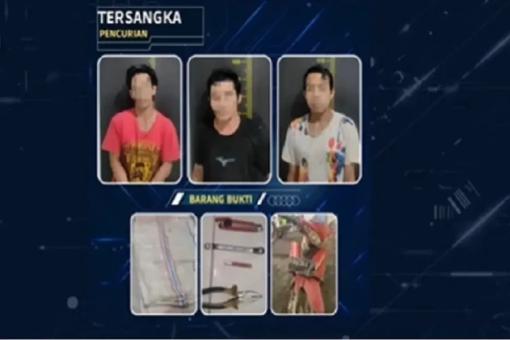 3 Pelaku Pencurian Kabel...