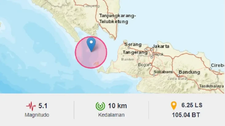 5 Kali Gempa Dangkal...