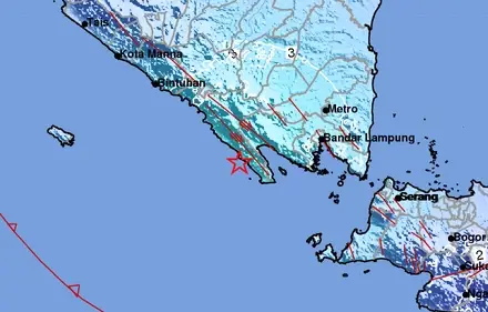 Gempa M5,3 Tanggamus...