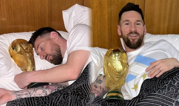 Lionel Messi Tidur Peluk...