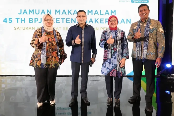 Hadiri HUT BPJS Ketenagakerjaan...