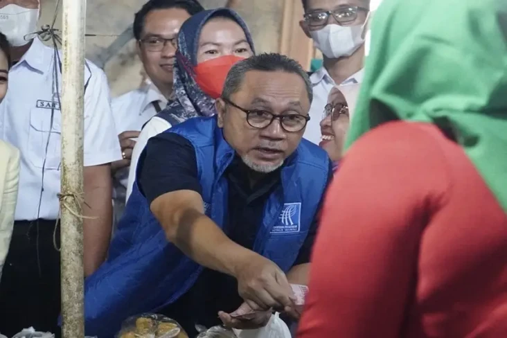 Tinjau Pasar Natar Lampung,...