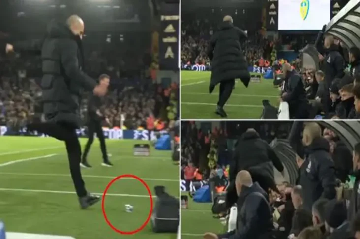 Pep Guardiola Tendang...