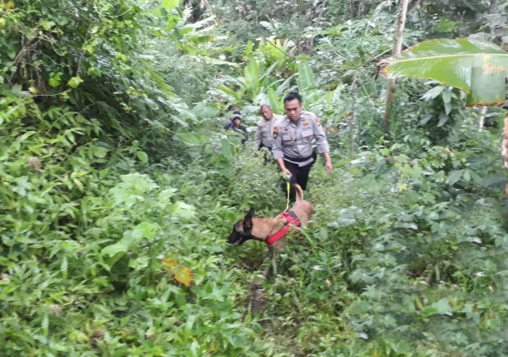 Polisi Kerahkan Anjing...