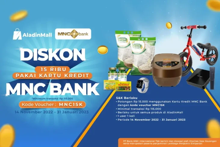 Gunakan CC MNC Bank...
