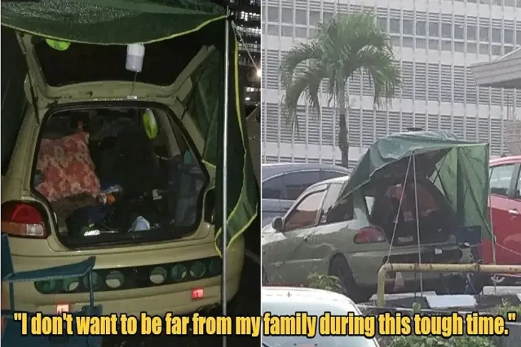 Viral, Ayah Ini Berkemah...
