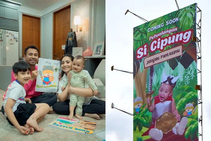 Rayyanza Mejeng di Billboard...