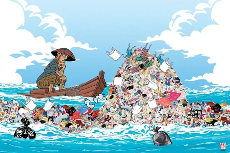 Sampah Plastik di Kampung...
