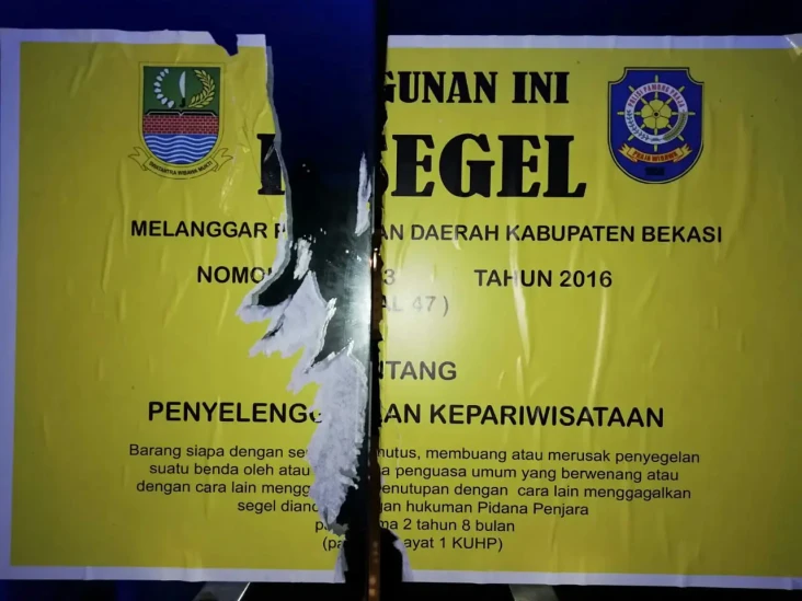 Segel Dirusak, Pemkab...