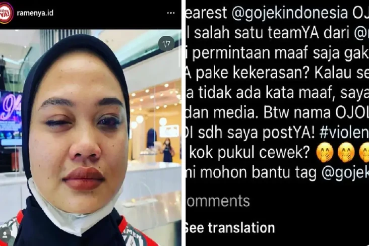Driver Ojol Pukul Karyawati...