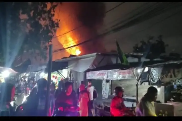 Kebakaran di Depo Pertamina...