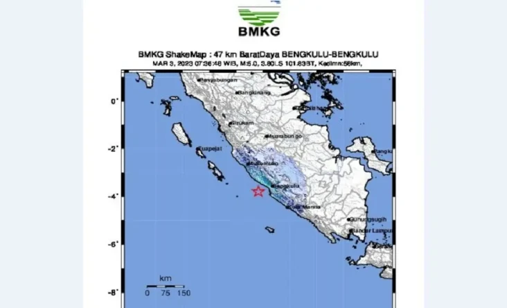 Gempa M5,1 Guncang Bengkulu,...