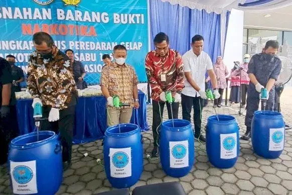 BNN Sumsel Musnahkan...