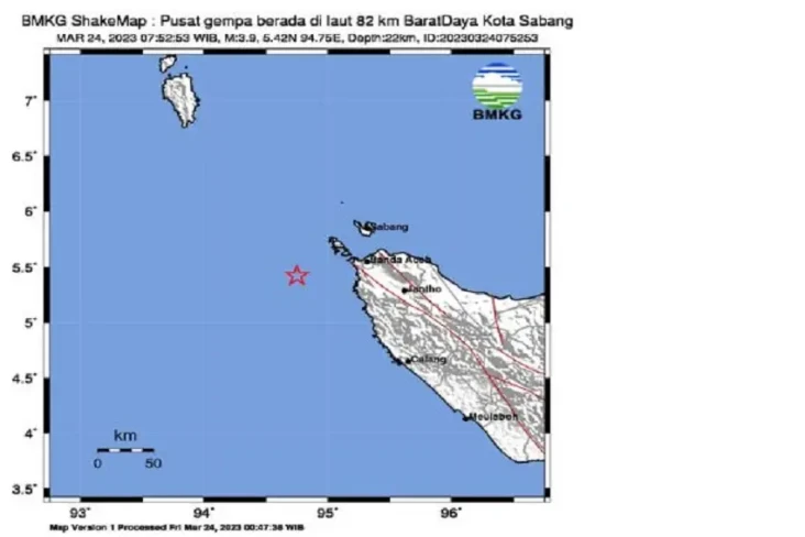 Gempa Magnitudo 3,9...