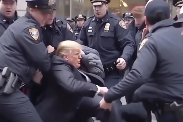 Geger Gambar Trump Ditangkap...
