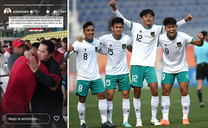 Erick Thohir Tulis Pesan...