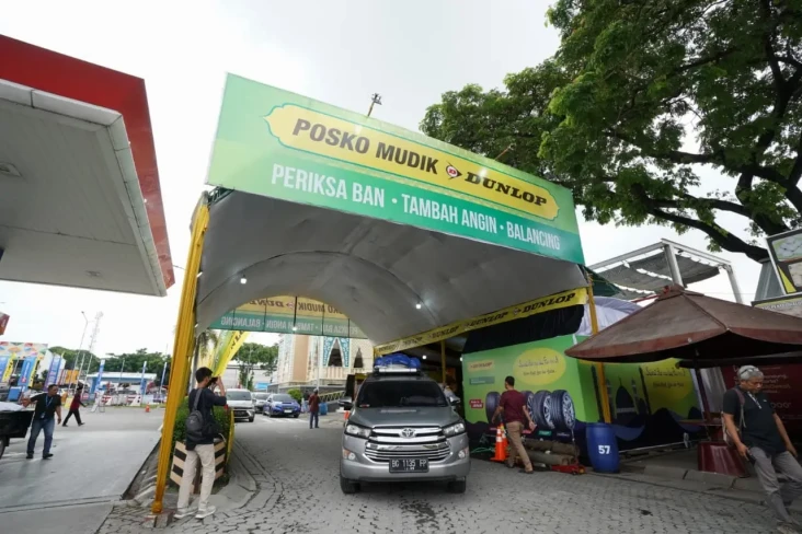 Asyik, Posko Mudik Dunlop...