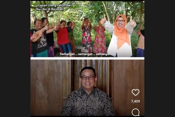 Anies Dapat Ucapan Ultah...