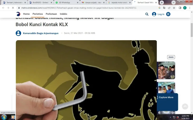 Pelaku Curat di Lampung...