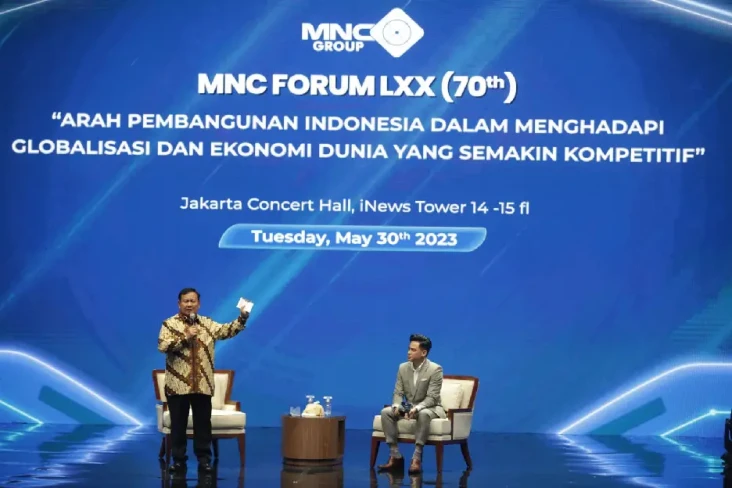 Hadiri MNC Forum, Prabowo...